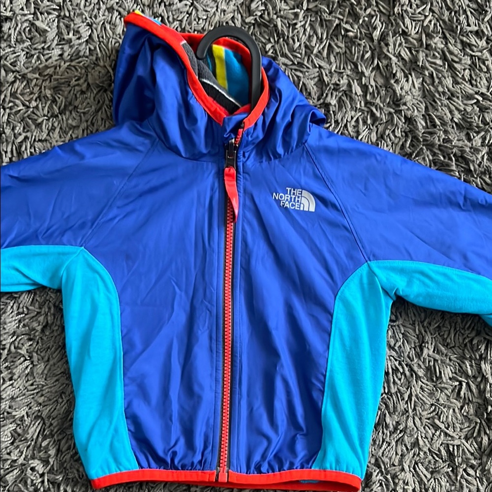 The North Face Kids Raincoat - Blue and Red